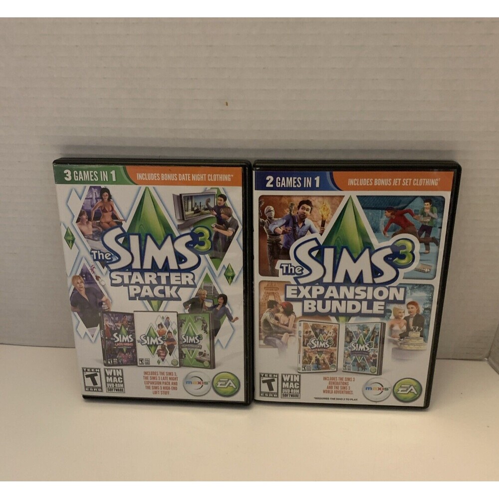 kids pc games cd rom lot the sims expansion bundle &starter pack